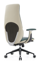 Chaise de direction pivotante inclinable en cuir PU ergonomique de luxe pour bureau, grande et haute, moderne, robuste, pour manager, patron