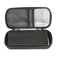 SANJIN 2026 Nouvelle sacoche isotherme portable noire étanche pour insuline avec fermeture éclair et compartiment pour glace EVA pour médicaments