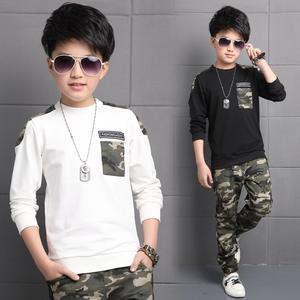 Nouveaux vêtements pour enfants, ensemble de sport printemps-automne pour enfants, uniformes pour garçons, ensemble camouflage printemps deux pièces - Product Image 1