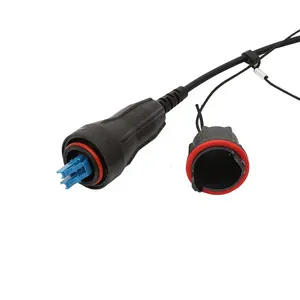 Fullaxos adaptor LC DX MTP/MPO, Kit instalasi lapangan konektor MINI tahan air kompatibel