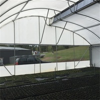 Grande Serre Gothique avec Double Couche PE Serre Tropicale Hydroponique pour Tomates Serre Double Couche en Dents de Scie