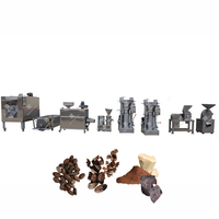 Ligne de production de beurre de fèves de cacao électrique, équipement de broyage de pâte de cacao, fabricant de machines de transformation des fèves de cacao