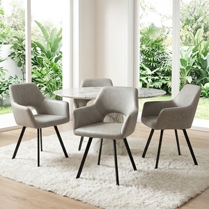 Sedia da Pranzo Moderna di Lusso per Esterni, Arredamento per Sala da Pranzo e Ristorante, Mobili per la Casa in Stile Scandinavo di Alta Qualità - Product Image 4