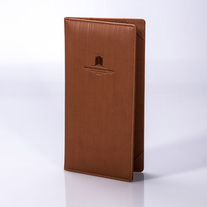 Venta al por mayor de cuero Bill Clip billete Clip <span class=keywords><strong>cajero</strong></span> Clip plegable menú cubierta personalizada PU cuero menú cubierta - Product Image 2