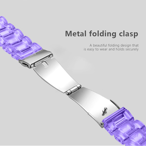 Correa de resina transparente más nueva para <span class=keywords><strong>Fitbit</strong></span> Versa 2 3 4 Lite Sense Smart Watchbands accesorios para <span class=keywords><strong>Fitbit</strong></span> Versa correa de pulsera - Product Image 4