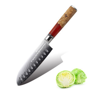 KITCHENCARE <span class=keywords><strong>Damasco</strong></span> Acero <span class=keywords><strong>Cuchillos</strong></span> <span class=keywords><strong>japoneses</strong></span> Cuchillo de cocina <span class=keywords><strong>Cuchillos</strong></span> <span class=keywords><strong>Damasco</strong></span> 5 pulgadas Santoku <span class=keywords><strong>Damasco</strong></span> Cuchillo - Product Image 1