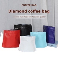 Doypack Sac d'emballage à fond plat pour café et thé Feuille d'aluminium avec valve Zipper Gravure Printing PE PET AL Plastic Types