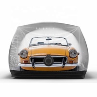 Housse de voiture étanche à l'air, portable, gonflable, transparente, en pvc, étanche, abri pour capsule gonflable, tente de garage pour voiture.