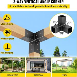 Pergola Kit Steel <strong>Brackets</strong> 6" X 6" Pergola <strong>Brackets</strong> <strong>Post</strong> - Product Image 4