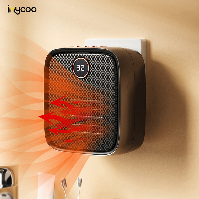 IMYCOO Best Seller elektrikli duvar montaj kızılötesi ısıtıcı fanı yeni 220V kapalı taşınabilir PTC ısıtıcı odası banyo ev alanı için