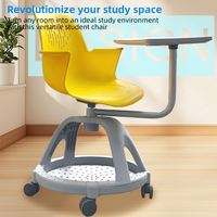 Bureau d'école Offre Spéciale chaise d'étudiant simple en plastique bloc-notes roues chaises d'école à vendre