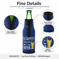 Porte-bouteille de vin personnalisé en néoprène, pliable, écologique, imperméable, isolé, tendance et décontracté, idéal pour les fêtes
