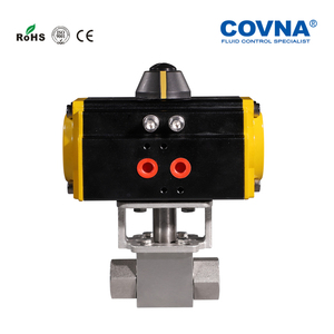 COVNA Válvula de Bola Neumática de Acero Inoxidable de Alta Presión de 2 Vías y 25 mm, Roscada, 3000 PSI / 5000 PSI / 6000 PSI, HK-58-G 5000 PSI - Product Image 3