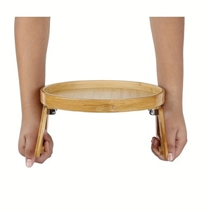 Storage Tray Table Armrest Clip-On Trays Natural Practical <b>TV</b> Snack Trays for <b>Remote</b> <b>Control</b> Drink Snacks - Product Image 5