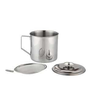 <span class=keywords><strong>Olio</strong></span> in Acciaio inox di scarico tazza Separatore filtro <span class=keywords><strong>olio</strong></span> Da Cucina tazza con Coperchio e Filtro - Product Image 1