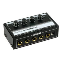 Mini-mixeur audio ultra-compact 4 canaux à réduction de bruit pour microphones d'instruments, idéal pour la maison, la scène et le studio