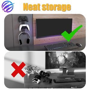 <span class=keywords><strong>Support</strong></span> <span class=keywords><strong>Mural</strong></span> en Aluminium pour Manettes de Jeu PS5, <span class=keywords><strong>PS4</strong></span>, Xbox, Nintendo Switch et Casques – <span class=keywords><strong>Support</strong></span> de Présentation d'Accessoires de Jeu - Product Image 5