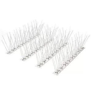 Púas Antipájaros con Base de Acero Inoxidable, Púas Duraderas para Pájaros, Púas para Palomas, Kit de Cercas para Proteger de Aves Pequeñas - Product Image 1