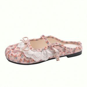 Nouvelles sandales compensées pour femme style printemps-été avec décorations nœud français sur l'orteil - Product Image 6
