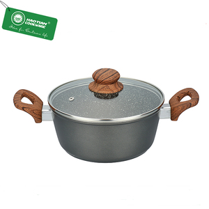 Sartén antiadherente de mármol y aluminio <span class=keywords><strong>forjado</strong></span>, herramienta para parrilla con recubrimiento de inducción - Product Image 6