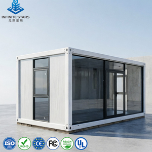 <span class=keywords><strong>Casa</strong></span> Contenedor Moderna Prefabricada de 2 Dormitorios con Cocina y Baño, Estructura de Acero para Oficina y Vivienda - Product Image 1