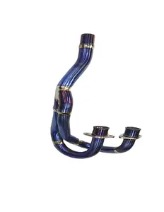 Blue Color Titanium motorcycle exhaust system exhaust muffler exhaust pipe for Honda XR250