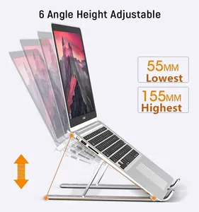 En stock N3 support pour ordinateur portable en aluminium pour Macbook réglable Portable plus <span class=keywords><strong>Stabe</strong></span> support pour ordinateur portable support de refroidissement pliable support pour ordinateur portable - Product Image 5