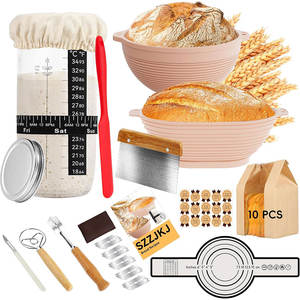Outils <span class=keywords><strong>de</strong></span> boulangerie, fournitures <span class=keywords><strong>de</strong></span> boulangerie, kit <span class=keywords><strong>de</strong></span> <span class=keywords><strong>levain</strong></span>, pot en silicone, panier à <span class=keywords><strong>pain</strong></span> <span class=keywords><strong>pour</strong></span> la fermentation, kit complet <span class=keywords><strong>de</strong></span> <span class=keywords><strong>levain</strong></span> - Product Image 1