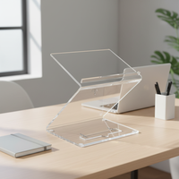 Support de table moderne de luxe en acrylique personnalisé pour un assemblage facile