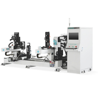 JUNRAN Machine à tenonner CNC automatique pour le travail du bois, haute précision, neuf axes, double extrémité, moteur 21,5 kW 380 V, angle de processus inversé