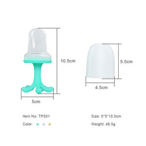 Nuovo personalizzato due in uno riutilizzabile BPA gratis eco-friendly per bambini bambino alimentazione per neonati ciuccio massaggiagengive in Silicone mangiatoia per frutta del bambino - Product Image 6