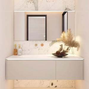 Chinese Wood Rectangle Bathroom <b>Mirror</b> Toilet Slim <b>Storage</b> Vanity Cabinet Simple Design <b>Wall</b> Mount Bathroom Vanity Cabinets - Product Image 5