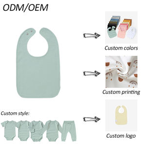 Bavoirs pour bébé à fermeture à pression uniques en forme de U en <span class=keywords><strong>coton</strong></span> biologique Bandanas pour bébé - Product Image 6