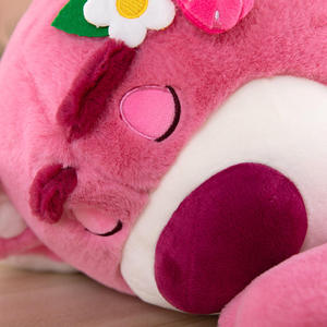 Peluche Ours <span class=keywords><strong>Fraise</strong></span> Rose Créatif, Poupée en Peluche Douce et Mignonne, Coussin Animal en Peluche de Dessin Animé pour Fille, Cadeau Domestique, Plusieurs Tailles - Product Image 4