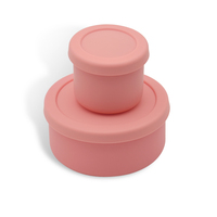 BHD NOUVEAU 100% Boîte à bento en silicone réutilisable de qualité alimentaire écologique et étanche sans BPA pour adultes et enfants