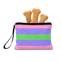 Porte-monnaie pliable personnalisé motif arc-en-ciel gay trigender, pour la poche, pochette pour les courses au marché et cadeaux pour invités