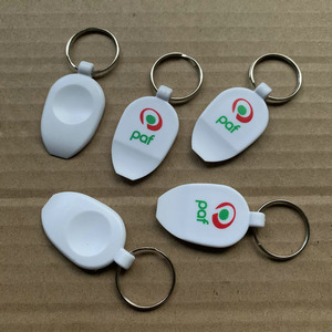 Biểu tượng tùy chỉnh nhựa thả hình dạng Xổ Số vé <span class=keywords><strong>scraper</strong></span> với Keychain - Product Image 1