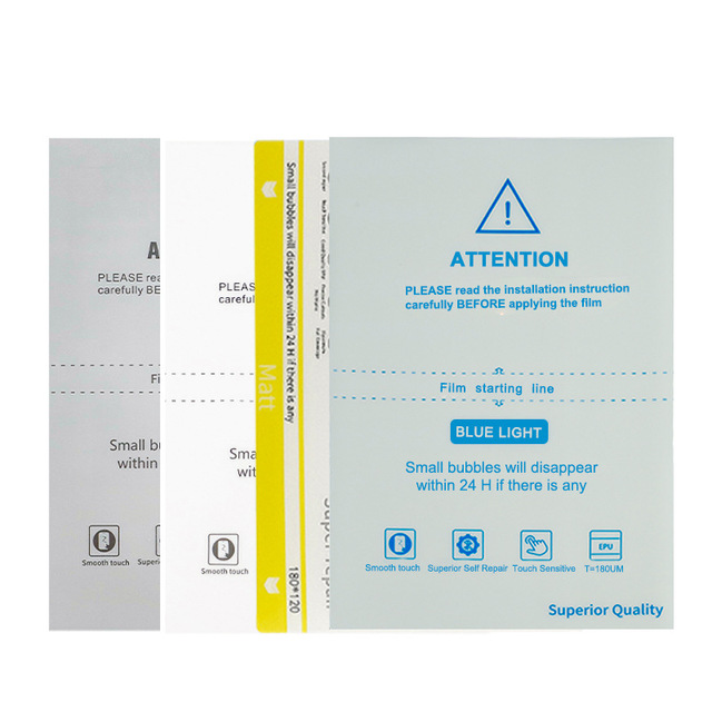 TPU Matte Screen Protector Sheet Anti Glare Frosted Hydrogel Film for Cutting Machine for iPhone Samsung Huawei Xiaomi