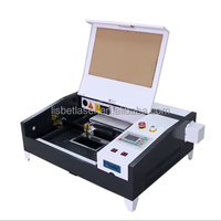 Graveur laser CNC miniature Lisbet, nouveau modèle 40W, pour cristal, caoutchouc, cuir, bois, acrylique, MDF, contreplaqué, papier, pierre, système de contrôle Ruida