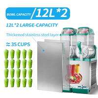 Machine à slush commerciale de qualité alimentaire SUS304, distributeur automatique de smoothies aux fruits, de boissons glacées et de granita