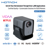 Projecteur portable OEM X5AM 1080P Full HD avec 550 Ansi et haut-parleurs intégrés pour OS-Smart Mini, idéal pour le home cinéma et l'utilisation en extérieur