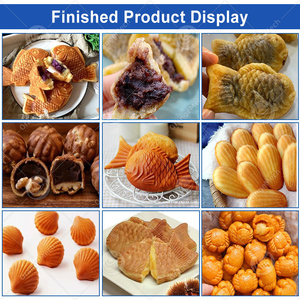 Macchina per la formatura della torta di fagioli rossi di noce di crema pasticcera a forma di pesce sudcoreano di alta qualità mini manjoo Taiyaki Waffle Delimanjoo - Product Image 4