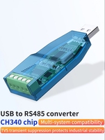 Compatibilidad V2.0 Estándar A Módulo de placa de conector Industrial USB a RS485 Convertidor Protección de actualización Convertidor RS232