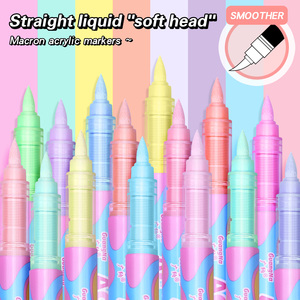 Nueva llegada 72 tonos de piel colores Punta de pincel pintura acrílica rotuladores <span class=keywords><strong>para</strong></span> pintura de roca, cerámica - Product Image 4