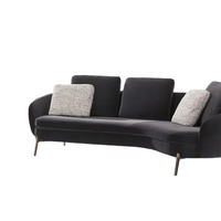 Degas/Italienisches Minimalistisches Bogenförmiges Modulares Modernes Einfaches Gebogenes Stoffsofa für Eine Person Kleine Wohnungen Wohnzimmer SF2217
