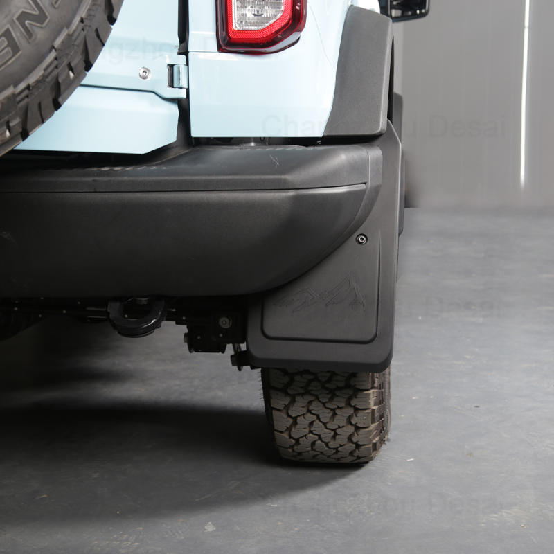 Высокопроизводительный черный пикап на заказ, 4 шт., брызговики, передние и задние брызговики для Ford Bronco 2021 2022 2023