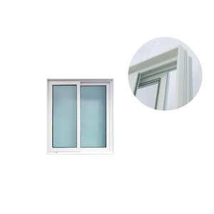 Ventana corredera Hoffen Plus uPVC 100x110 con marco blanco y mosquitera, insonorizada e impermeable, procedente de Tailandia. - Product Image 2