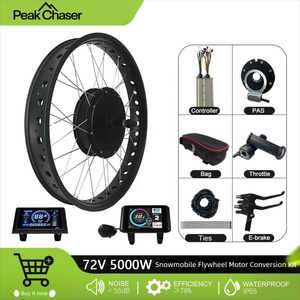 Kit de conversion de vélo électrique à pneus larges QS205 V3 avec <span class=keywords><strong>moteur</strong></span> <span class=keywords><strong>moyeu</strong></span> 3.5T, 20 pouces/26 pouces x 4.0, 72V 3000W/5000W, déport de roue 150/170/190mm - Product Image 1