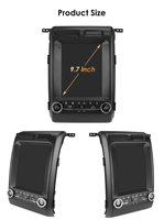 Autoradio Android CARUPEZ 9,7 pouces pour Ford F-150 Raptor 2009-2014, écran tactile manuel, GPS intégré, 8 cœurs, 7862S, vertical, style Tesla