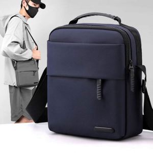 Sac bandoulière homme en gros, sac messager personnalisé avec logo, sac décontracté portable pour extérieur et affaires - Product Image 6